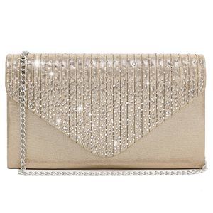 Ladies Frosted Satin Evening Clutch Purse Bag Crossbody Handbags Party Prom :v